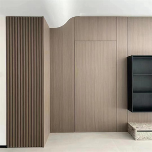 Pannelli Murali Impermeabili e Ignifughi per Sfondo TV, Stile Tradizionale in Legno di Bambù Carbonizzato con Pannello Murale in Marmo WPC Resistente all'Umidità - Product Image 5