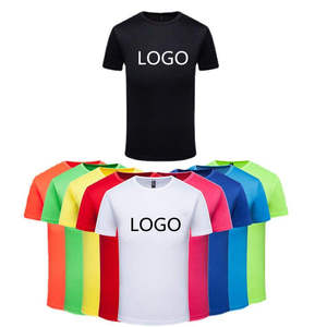 <span class=keywords><strong>T</strong></span>-<span class=keywords><strong>shirt</strong></span> basique uni en polyester tricoté 160 g/m² pour homme, blanc et <span class=keywords><strong>rouge</strong></span>, imprimé par transfert thermique, décontracté - Product Image 1