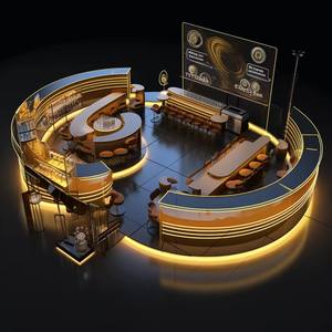 Diseño Moderno de Barra de Bar Comercial con Refrigeración Integrada, Equipo de Barra de Ensaladas de Acero Inoxidable para Restaurante - Product Image 4