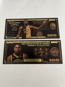 Billete Conmemorativo de la NBA con Lámina Dorada, Colección de Billetes, para Regalo o Decoración - Product Image 5
