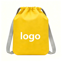 Sac de sport personnalisé avec logo, pour la gym, les voyages en plein air, les sports, avec cordon de serrage, pour hommes et femmes, imperméable, avec poche latérale zippée, grand format, en polyester