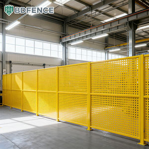 이동식 천공 메쉬 펜스 - 기계 및 인력 보호를 위한 부식 방지 작업장 안전 장벽 - Product Image 4