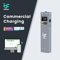 OCPP 2.0.1 ISO15118 Commercial OCPP Double Port AC Chargeur WIFI APP Chargeur Pile 22KW * 2 Station de charge montée au sol pour EVS