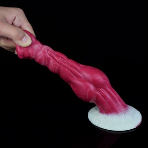 YOCY Dildo de Fantasía con Forma de Pene de Perro y Nudo Grande, con Fuerte Ventosa, de Silicona Suave, Plug Anal para Mujeres, Masturbador, Juguete Sexual para Adultos con Forma de Pene Animal - Product Image 5
