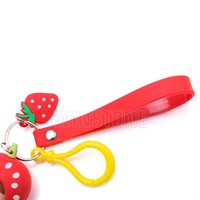 Porte-clés poubelle mignon multifonctionnel en PVC souple 3D personnalisé, écologique et durable