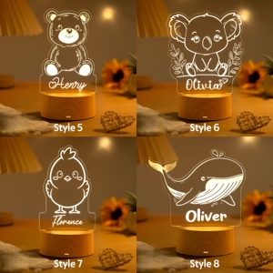 2025 Home Decoration 3D LED Anime Style Multicolor Night <b>Light</b> ABS Base - Product Image 4