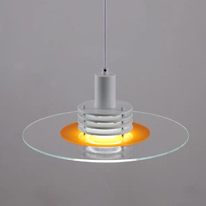 Bauhaus Designer UFO Pendant <b>Light</b> Nordic Style Minimalist Modern Vintage Glass for <b>Dining</b> Living Room Middle Sized Lamp - Product Image 5