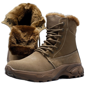 Botas de Nieve Forradas de Piel de Oveja, Impermeables, Antideslizantes, Unisex, para Exteriores, Cálidas, de Algodón, con Tacón Bajo, para Clima Frío - Product Image 5