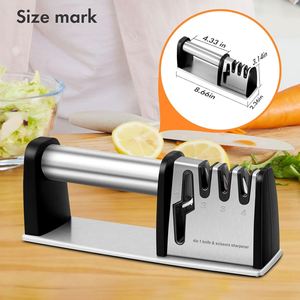 4 in 1 Professional Chef's Kitchen Knife and Scissors Sharpening <b>Tool</b> Premium Quality <b>Sharpeners</b> - Product Image 5