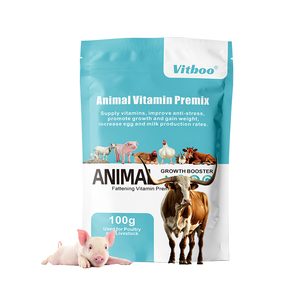 Suplementos de alimentación animal premezcla multivitamínicas de vitaminas y minerales que mejoran el crecimiento, aumento de peso, potenciador del crecimiento de cabra, potenciador de carne magra - Product Image 2