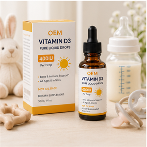 Gotas Líquidas de Vitamina D3 Pura OEM, 400 UI por Gota, Base de Aceite MCT, Suplemento Oral de Vitamina D para el Apoyo Inmunitario y Óseo, para Bebés, Niños y Adultos - Product Image 3
