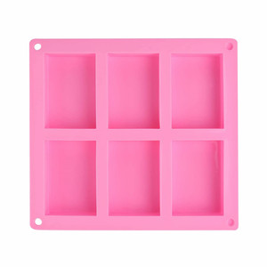 Homemade Craft 6 Cavity <b>Silicone</b> Soap Molds Big Size <b>Silicone</b> Soap Molds - Product Image 6