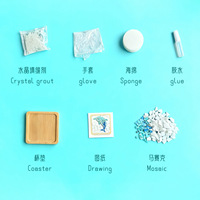 Kit de bricolage pour sous-verres faits main - Artisanat de mosaïque pour la créativité parent-enfant ; Jouet éducatif et petit cadeau en gros pour la maternelle
