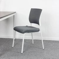Chaise de bureau empilable en gros, sans accoudoirs, avec dossier en maille, pour salle de conférence, salle de réunion, visiteur, invité, formation
