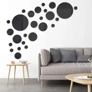 1 takım 3D ayna duvar Sticker ev dekor altıgen süslemeleri DIY çıkarılabilir oturma odası çıkartması sanat süsler ev