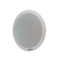 Haut-parleur de plafond PA large bande Spon NAC-131 6 Watts 100 Volts, cône en papier 1x6 pouces, réponse en fréquence 80Hz-18KHz, boîtier métallique, SNR 80dB, 2 unités