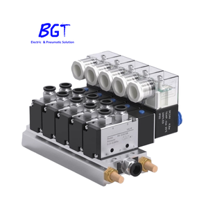 Van điện từ 1/4 inch PT khí nén 4V210-08 12V/24V/110V/220V, điều khiển bằng điện, một cuộn dây, 2 vị trí, <span class=keywords><strong>5</strong></span> đường nối - Product Image 2