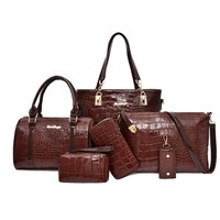 Kalanta 2025 Sacs à main de marque célèbres pour femmes Sac à bandoulière Sac à main 6 en un Ensembles Femme Mode Luxe
