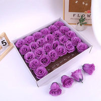 Poudre de cristal artificielle rose doré effet usine, tête de fleur rose Enchantress, bouquet de roses scintillantes pour la Fête des Mères, matériel DIY