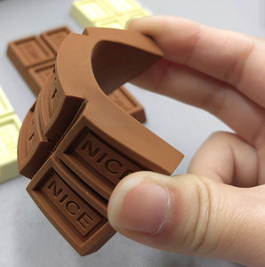 Borradores de Goma Suave con Forma Divertida de Chocolate, Estilo Moderno, Útiles Escolares para Niños, Borradores Bonitos, <span class=keywords><strong>Estuche</strong></span> para Lápices - Product Image 2