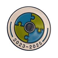 Badge personnalisé plaqué argent/or, couleur et logo sur mesure, objet de collection pour badges – Badge épinglé personnalisé pas cher