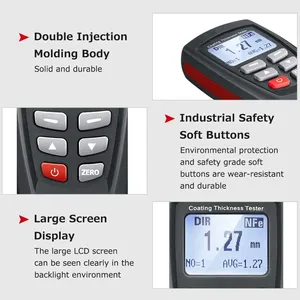 DT-156 1250um Dual Magnetic Eddy Current Micron C Meter Tester Plastic Automotive <b>Paint</b> & Metal Gauge for Cars Automotive Use DT - Product Image 6