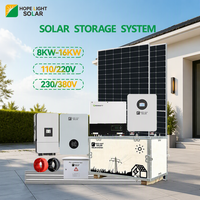 Sistem Tenaga Surya Hybrid 8KW 10KW 12KW 16KW Laris Terjual Dengan Inverter Growatt DEYE, Baterai Lifepo4, dan Panel Surya