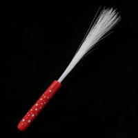 Bâton lumineux à fibres optiques clignotantes, alimenté par piles, LED arc-en-ciel, 35 cm, pour les fêtes, les anniversaires et les soirées