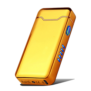 Encendedor eléctrico recargable por USB, encendedor de pulso con pantalla de alimentación, encendedor Led de Plasma para cigarros de doble arco para regalo de padre - Product Image 3
