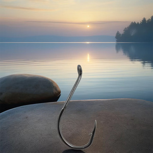 Hameçons de pêche TOPIND en acier à haute teneur en carbone, à tige longue, pour eau salée et eau douce, hameçons circulaires à ardillon pour rivière, ruisseau et lac - Product Image 3