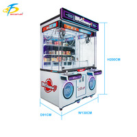 Armoire à prix surprise à double station avec contrôle intelligent du profit et paiement mobile, jeu d'arcade de rédemption avec machine à griffes