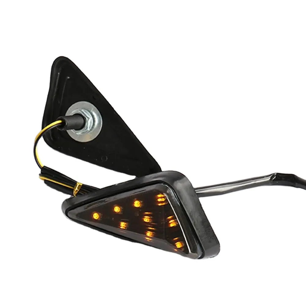 Voor universal motorcycle refit onderdelen driehoek mini LED blinker lamp indicator richtingaanwijzer