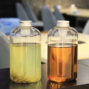 Botellas de Plástico Desechables Ecológicas para Cerveza Artesanal y <span class=keywords><strong>Sidra</strong></span> para Llevar con Etiquetas Personalizadas y Tapas Corona Seguras - Product Image 5