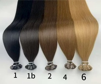Extensions de cheveux vierges Remy à prix de gros, pointe plate en kératine italienne, pré-collées, double épaisseur, pour salon