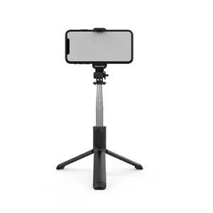 Wireless Remote Mobile Phone Monopod Selfie Stick Tripod Q01 101cm Extendable Stainless Steel Portable Selfie Stick