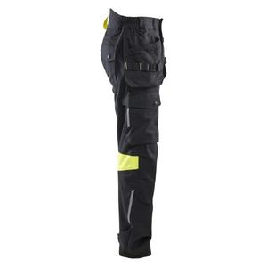 BLAKLADER - 141815129933C44 Pantalones Inherentes Artesanos Negro/Amarillo Hi-vis-PANTALONES DE TRABAJO EAN 7330509903148 - Product Image 4