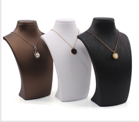 Expositor de Collares con Maniquí, Soporte para Collares, Exhibidor de Joyería para Mostrador