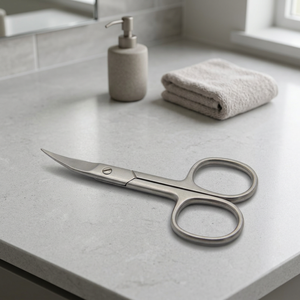 Professional Left-<b>Handed</b> Manicure Scissors with Titanium Straight Blade Custom Logo Plastic Handle for <b>Nail</b> Art - Product Image 2