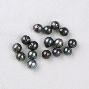 Perles de culture <span class=keywords><strong>Akoya</strong></span> noires naturelles Perles de Tahiti légèrement rondes DIY 9-11mm Perles en vrac pour bijoux vendu par <span class=keywords><strong>PC</strong></span> - Product Image 2