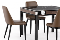 Table de Mahjong entièrement automatique de style italien, design élégant, construction durable, utilisation facile, divertissement familial et entre amis