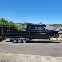 Yacht de luxe en aluminium de 9 m (30 pieds) avec cabine complète, bateau de pêche en haute mer pour le tourisme, les croisières et les sports nautiques, à vendre