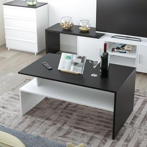 Coffee Table <strong>Side</strong> Table Living Room Home Furniture 2 Shelves Modern Storage Display <strong>Unit</strong> - Product Image 2