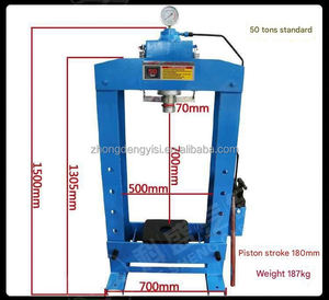 Prensa Hidráulica Eléctrica de 20 Toneladas para Talleres, Máquina de Alto Tonelaje con Sistema Servo, Incluye Rodamientos, Motor, Bomba, PLC - Product Image 4