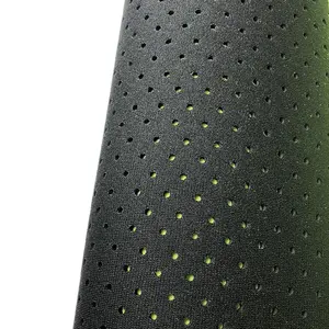 Borracha preta de neoprene perfurada personalizável, alta elasticidade, 1 mm