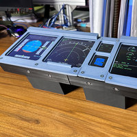 Periféricos para Simulador de Vuelo A320, Unidad de Pantalla LCD de Control, Pantalla LCD para Juegos de Simulación de Vuelo