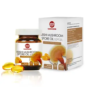 Suplemento lucidum ganoderma OEM ขายส่ง immue System benefit reishi เห็ด lucidum spore Oil