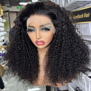 Peluca de Cabello Humano Goodluck de 16 Pulgadas con Reflejos, Estilo Pixie Rizado, Frontal 13x4 sin Pegamento para Mujeres Negras - Product Image 5