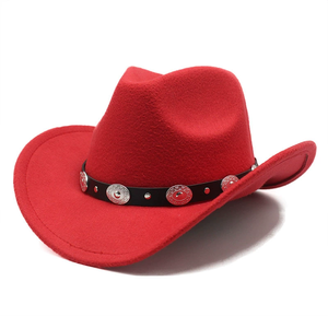 Cappello da Cowgirl da Cowboy occidentale con borchie in argento cappello da donna con fibbia per cintura - Product Image 3