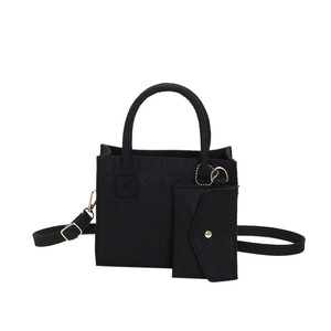 Usine Offre Spéciale Design de mode dames sac à main pas cher feutre matériel léger dames sac à bandoulière Promotion dames sac à main - Product Image 2