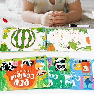 كتاب هادئ مخصص أنشطة التعلم معجون لغز لعبة مطابقة لعبة الاطفال التعليمية الشريط السحري خشبية مشغول الكتب اللعب - Product Image 2